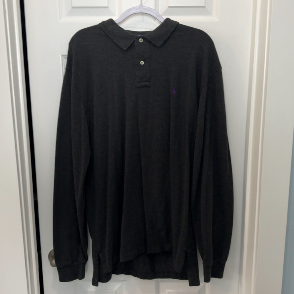 (3/$40 Item) Polo Ralph Lauren Grey Long Sleeve